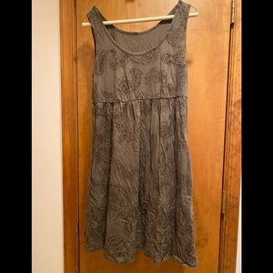 Sonoma brown paisley sleeveless midi dress large